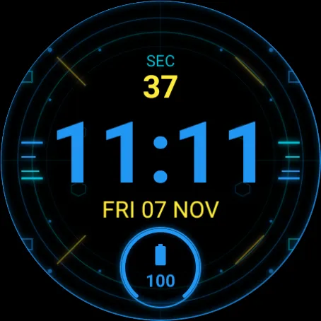 Digital Neon Watch Face screenshot 6