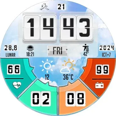 N-SPORT513 DigitalWeather Face screenshot 13