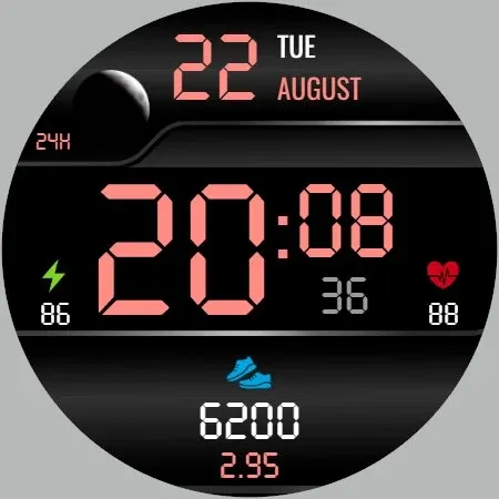 WR 007 Digital Watch Face screenshot 25