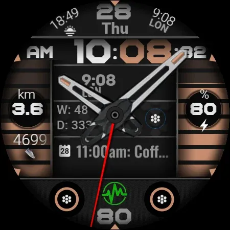 Analog Watch Face CUE137 screenshot 13