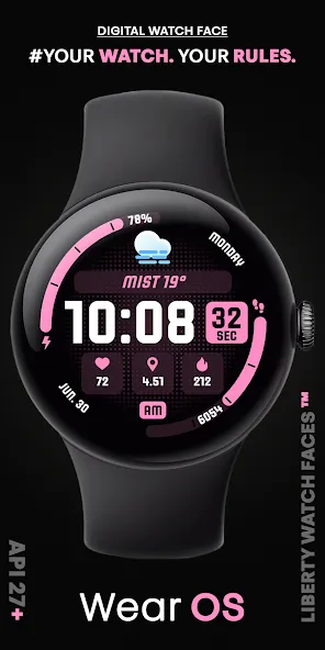 MARATHON Digital Watch Face screenshot 8