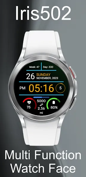 Iris502 Digital Watch Face screenshot 3