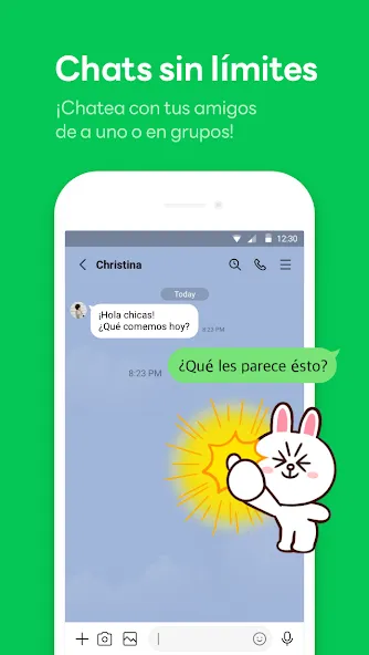 LINE: Llama y mensajea screenshot 1