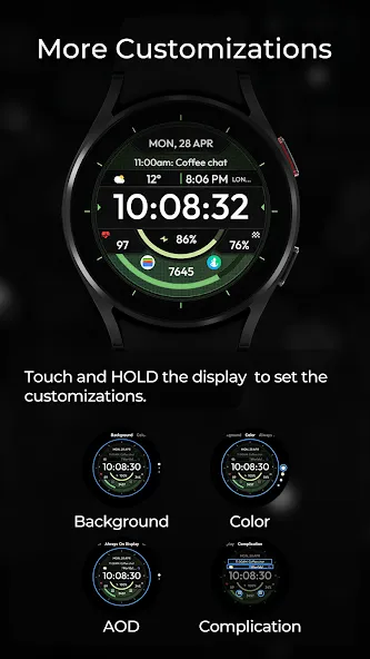 TVV Workout 4 Watch Face screenshot 5