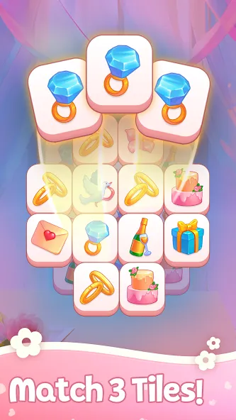 Tile match Wedding Day Scenery screenshot 1
