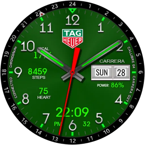 TAG CARRERA Hybrid Watch Face screenshot 21