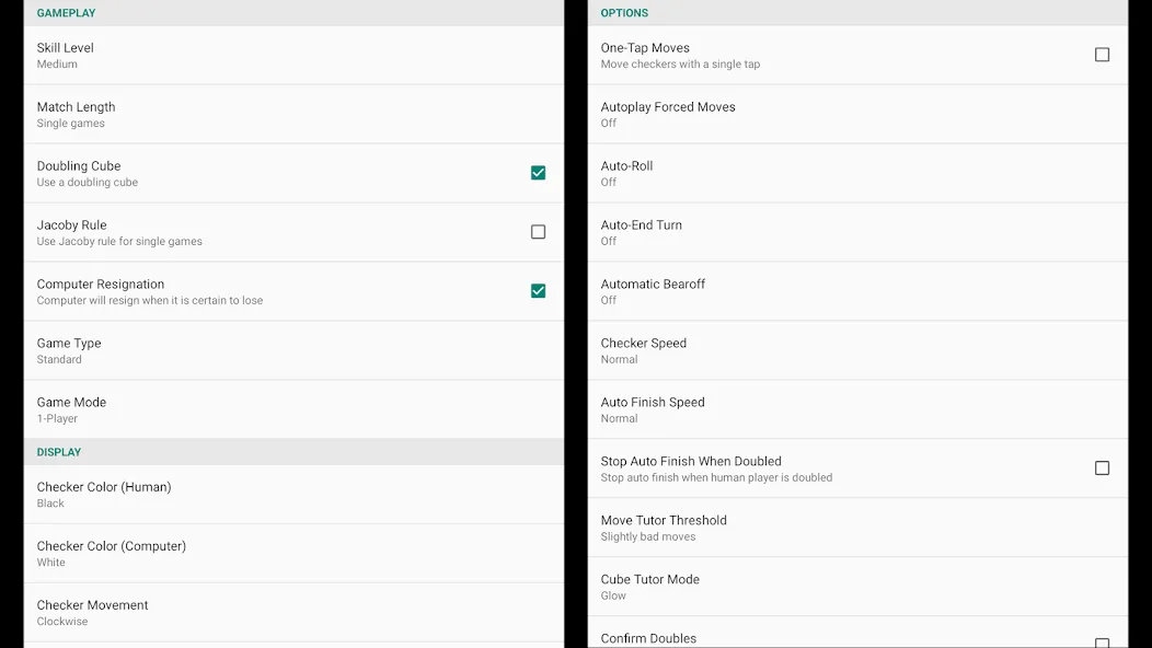 Backgammon NJ for Android screenshot 3