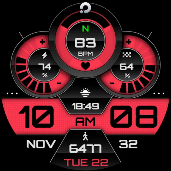 PRADO X143 Digital Watch Face screenshot 9
