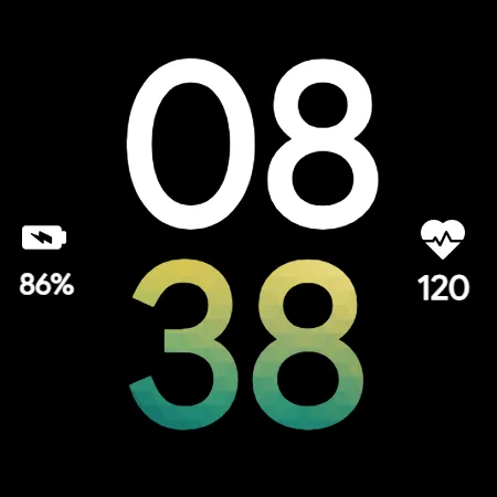 Modern Bold Digital WatchFace screenshot 20