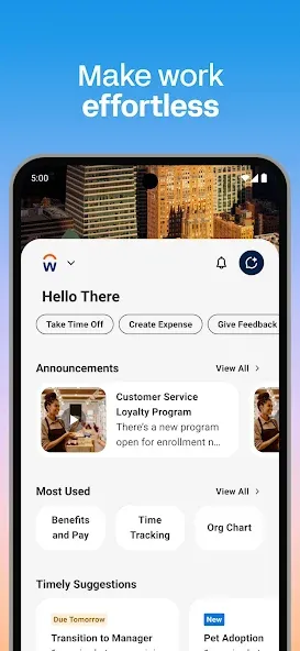 Workday screenshot 1