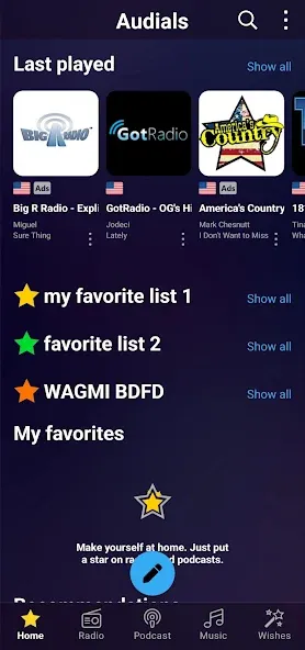 Audials Play: Radio & Podcasts screenshot 1