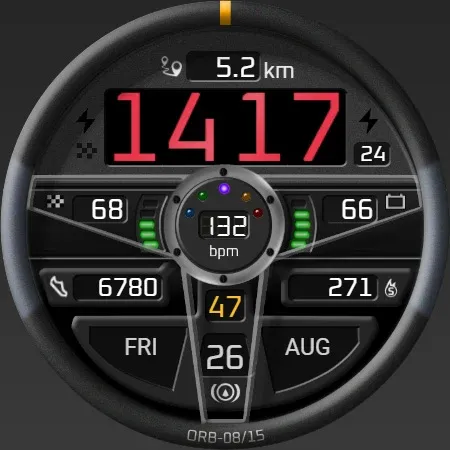 ORB-08 - The Driver WatchFace screenshot 8