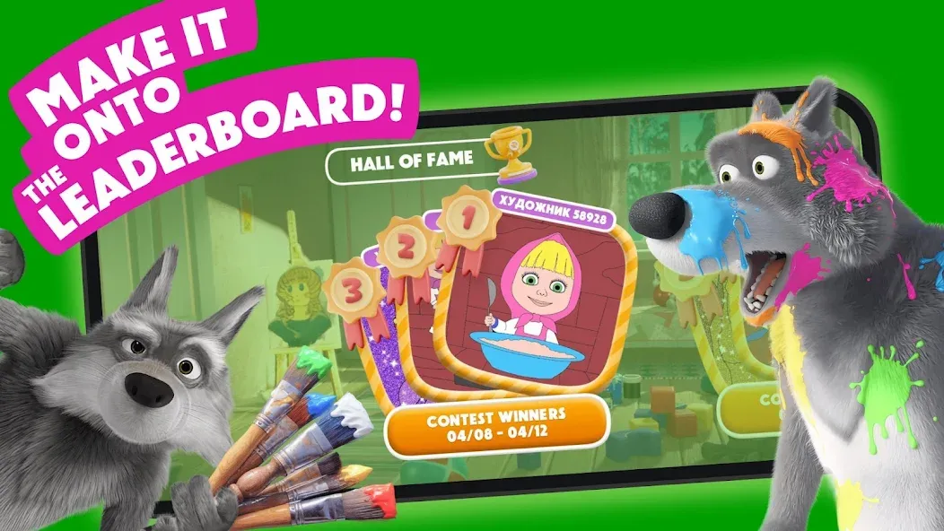 Masha and the Bear: Art Games screenshot 1