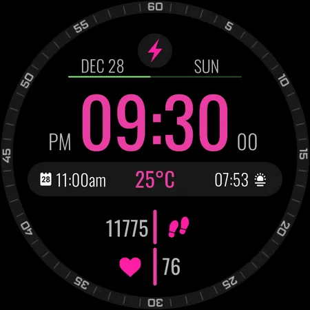 Electronic Time Watch Face screenshot 9