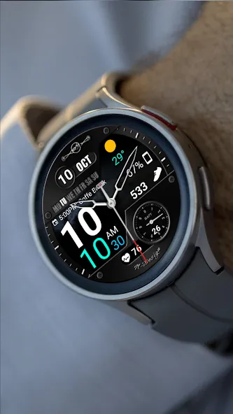 WearOS Hybird WatchFace NTV567 screenshot 16