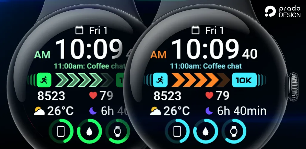 PRADO 75 Digital Watch Face screenshot 1