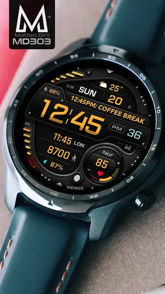 MD303 Digital watch face screenshot 7