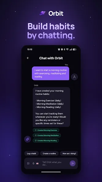 Orbit - AI Habit Tracker screenshot 1