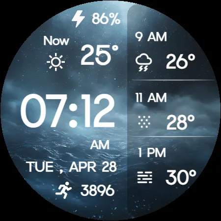 Minimal Weather Digital Watch screenshot 13