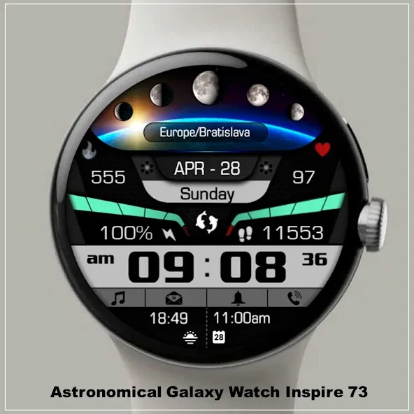 Astronomy Moon Galaxy Watch 73 screenshot 6