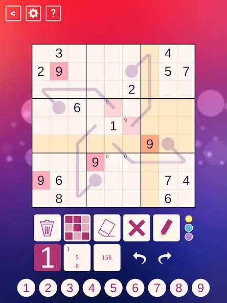 Thermo Sudoku screenshot 4