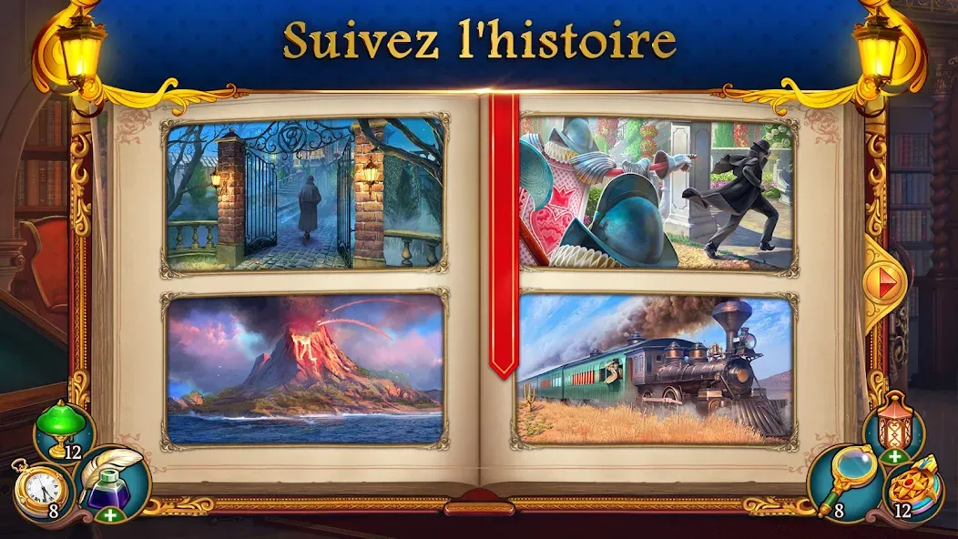 Sherlock・Objets cachés・Match-3 screenshot 6