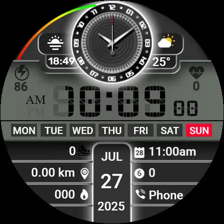 SY18 Watch Face for Wear OS screenshot 25