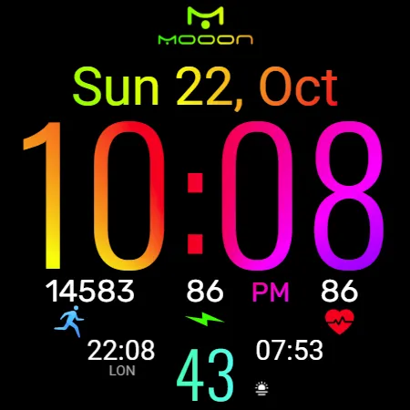 Watch Face Mooon screenshot 9