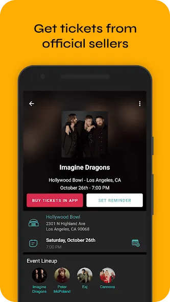 Bandsintown Concerts screenshot 2