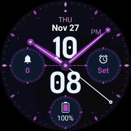 Numbers Cyan Watch Face screenshot 7