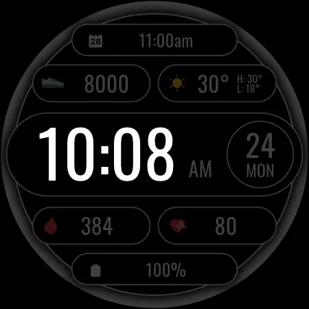 DADAM116: Digital Watch Face screenshot 28