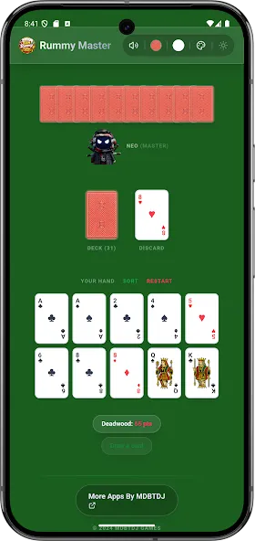 Gin Rummy Master Ai Offline screenshot 4