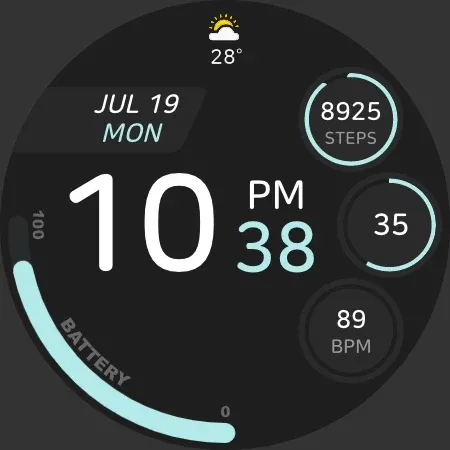 JJ-Digital006M Watch Face screenshot 22