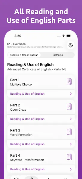 Cambridge C1 Exam Simulator screenshot 3