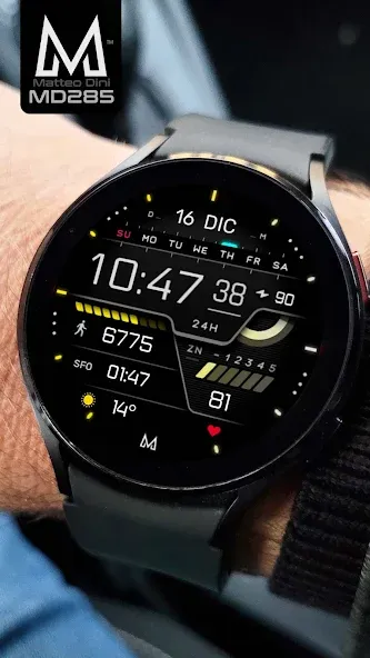 MD285 Digital watch face screenshot 5