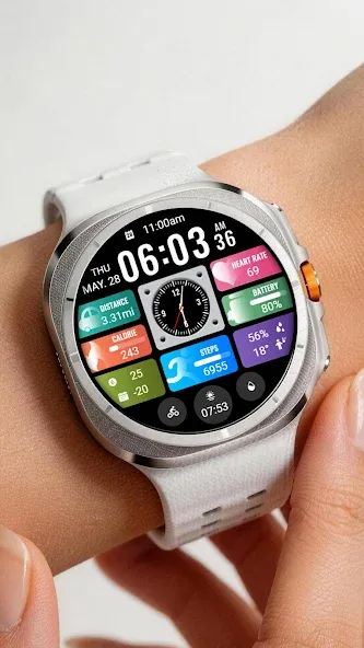 Small Clock Widget ZKin Watch screenshot 7