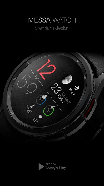 Minimal Digital Watch Face IO screenshot 4