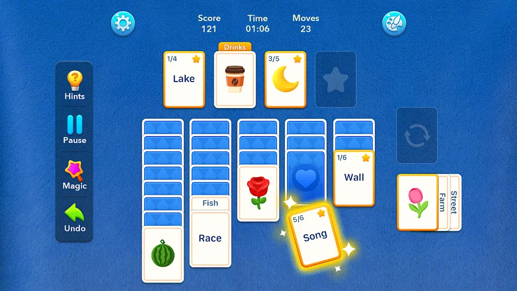 Spider Solitaire: Word Games screenshot 2