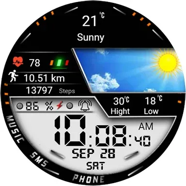 Weather w269 Watchface screenshot 19