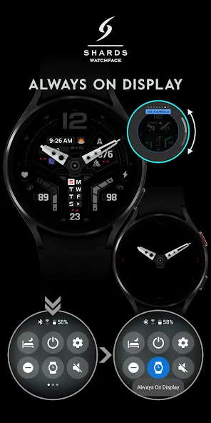 SH068 Watch Face, WearOS watch screenshot 7