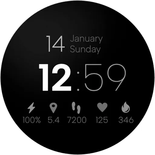 Minimal Digital Watch Face Pro screenshot 13
