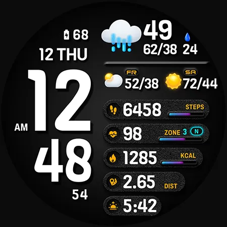 PER38 Digital Watch Face screenshot 40