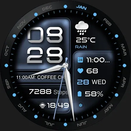 ML2U 350b Hybrid Watch Face screenshot 32