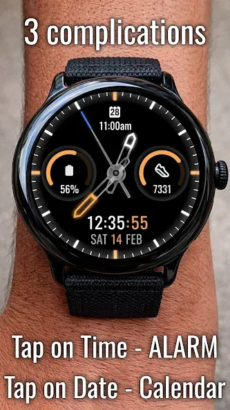 Hybrid watch face H2 screenshot 2