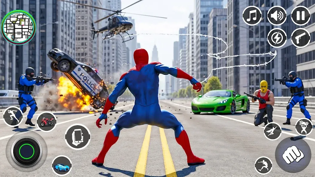 Spider Rope Hero Rescue Game screenshot 5