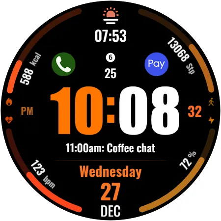 WFP 318 Digital watch face screenshot 44