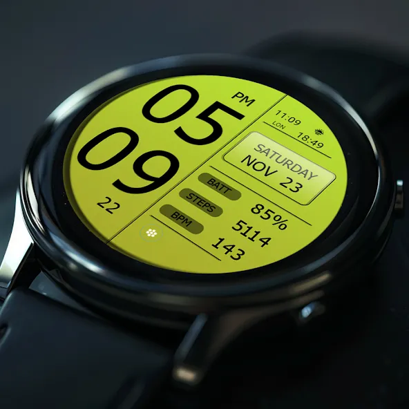Key WF49 Digital Watch Face screenshot 6