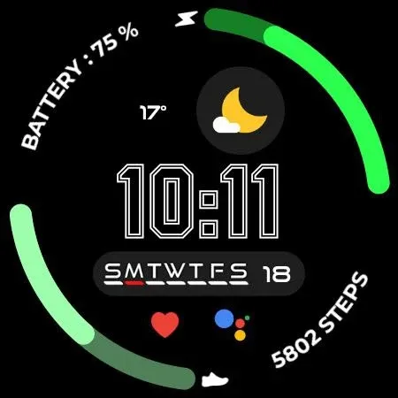 Night 55 - watch face screenshot 21
