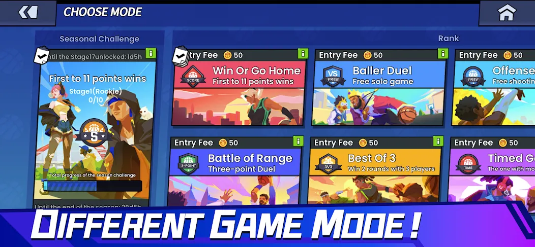 Basketball Duel:Online 1V1 screenshot 9