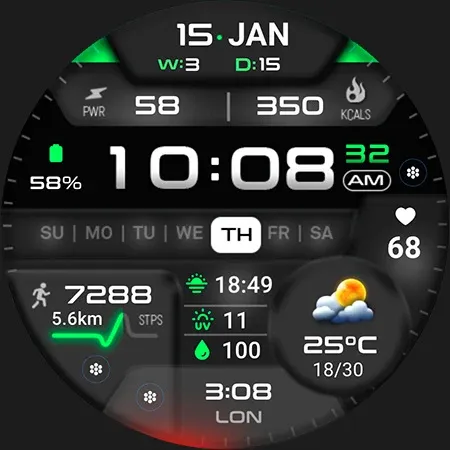 ML2U 381 Hybrid Watch Face screenshot 26